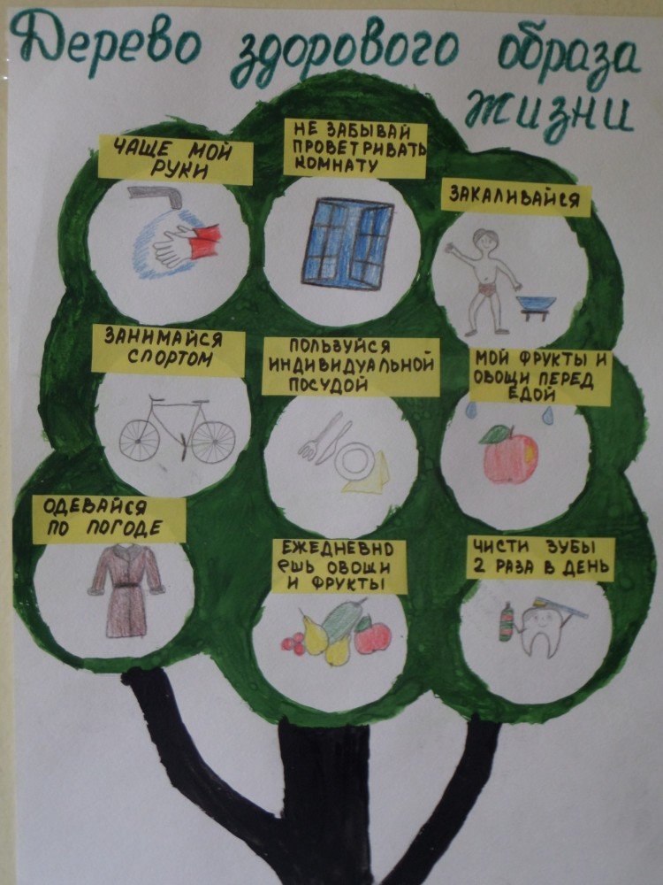 Дерево здоровья в детском саду. Плакат здоровый образ жизни. Плакат дерево здоровья. Плакат о здоровом образе жизни для садика.