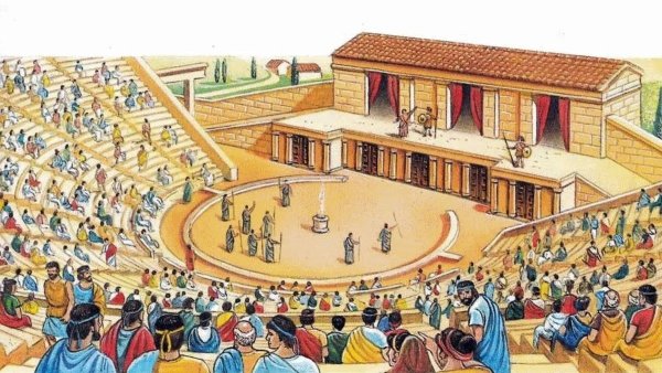 Открытки на тему древнегреческий театр (73 фото)