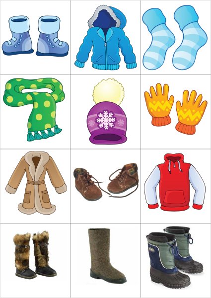 Открытки по теме одежда для детей в детском саду (80 фото)