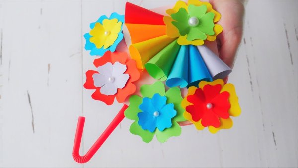 Аппликации зонт с цветами (41 фото)