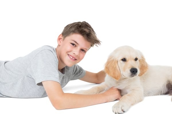 Фон мальчик с собакой (40 фото)