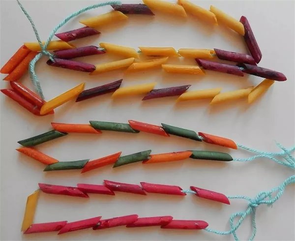 Поделки бусы из макарон: идеи по изготовлению своими руками (40 фото)