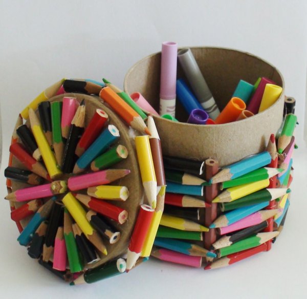 Поделки на день цветных карандашей : идеи по изготовлению своими руками (42 фото)