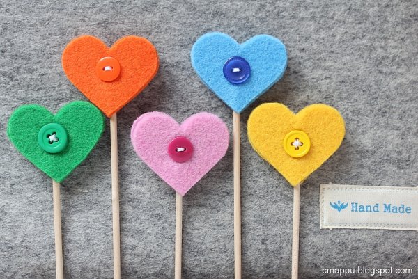 Поделки на палочке сердечко: идеи по изготовлению своими руками (41 фото)