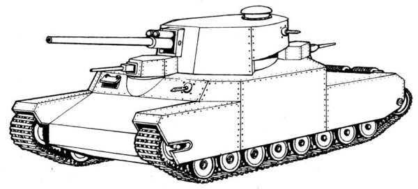 Раскраска танк т 26
