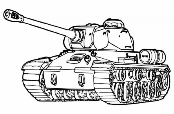 Раскраски гарант танк (42 фото)