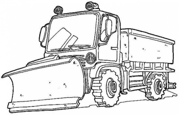 Раскраски грузовики и трактора (32 фото)