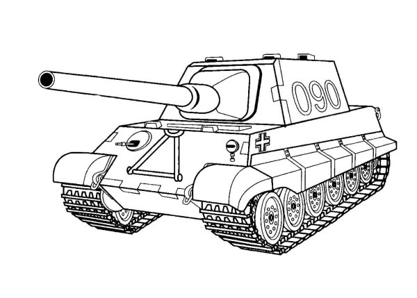 Раскраски модели танка звезда (39 фото)