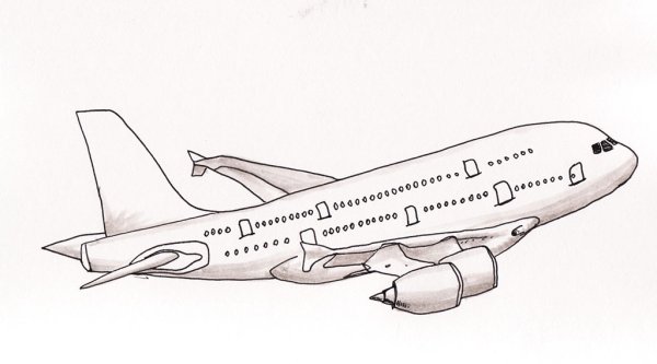 Раскраски самолет аэробус а380 (34 фото)