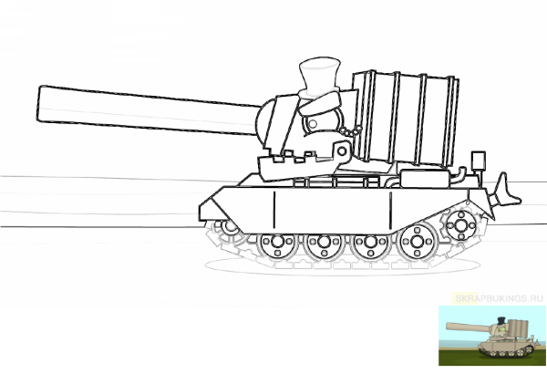 Раскраски танк геракла (45 фото)