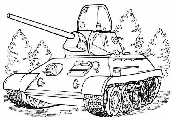 Раскраски танки 1941 1945 (44 фото)