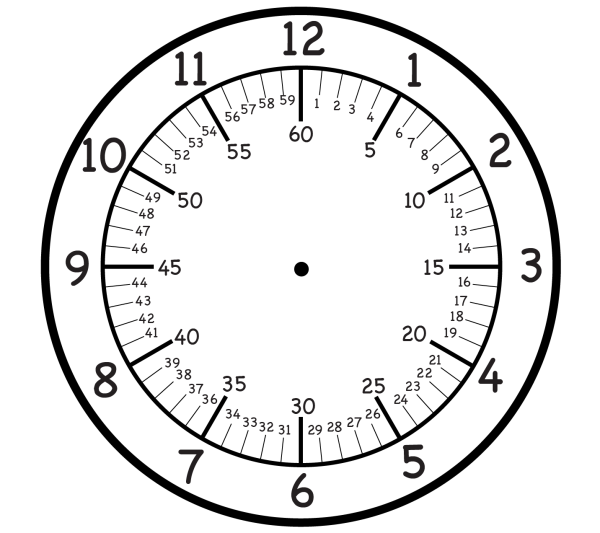 Рисунки часы с минутным делением (39 фото)
