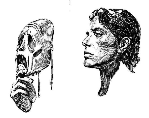 Рисунки человек снимающий маску (40 фото)