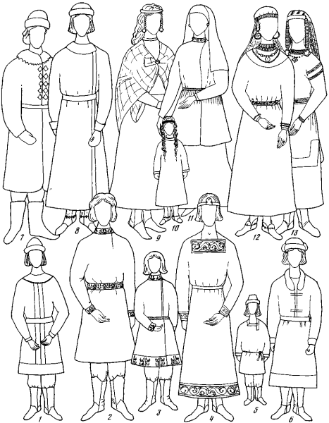 Рисунки человек в славянской одежде (38 фото)