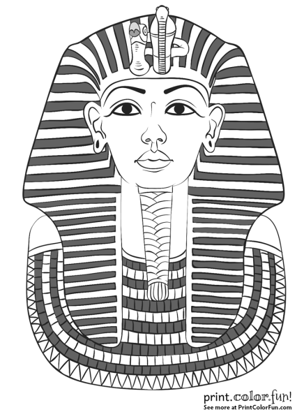 Рисунки древнеегипетская маска (39 фото)