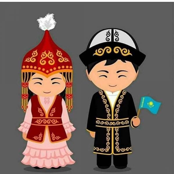 Рисунки национальная одежда кыргызстана (37 фото)