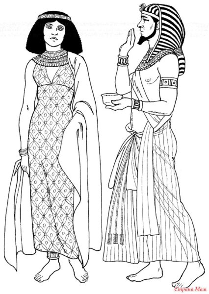 Рисунки национальный костюм египта (34 фото)