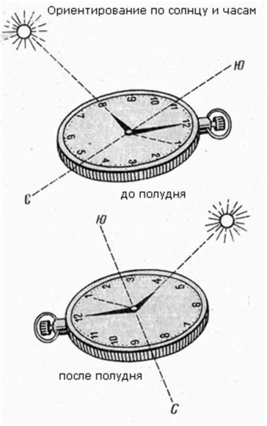 Рисунки ориентирование по часам и солнцу (41 фото)