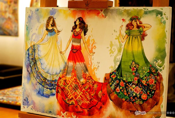 Рисунки платья хохлома (43 фото)