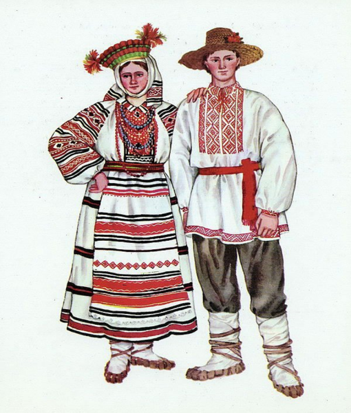 Рисунки традиционная одежда украинцев (41 фото)