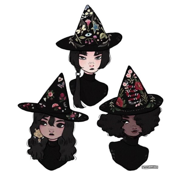 Рисунки ведьминская шляпа (40 фото)