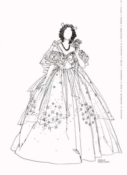 Рисунки женский костюм рококо (42 фото)