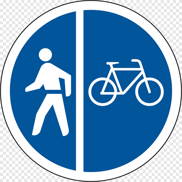 Знак человек и велосипед на синем фоне (39 фото)
