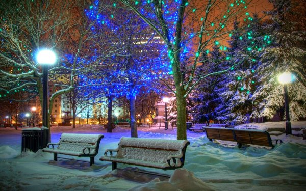 Зимний вечер в городе картинки красивые (47 фото)