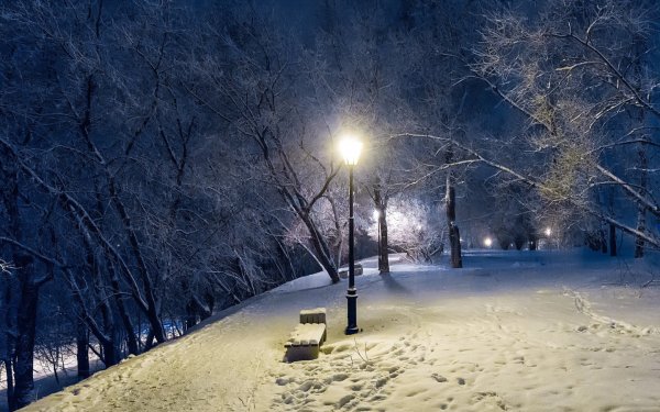 Зимний вечер со снегом картинки (46 фото)