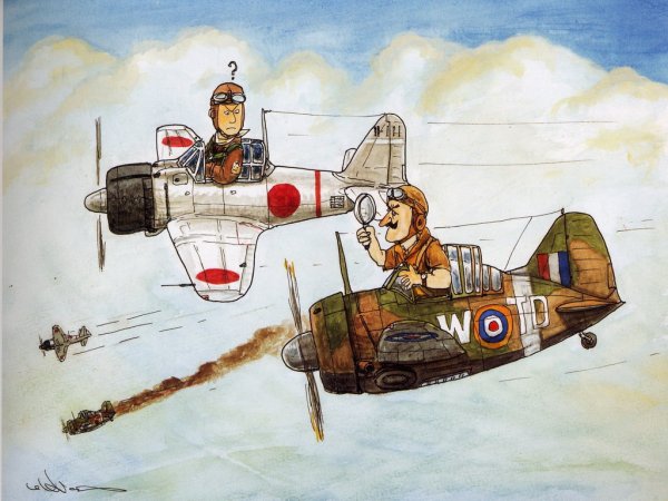 Авиация второй мировой войны иллюстрации (53 фото)
