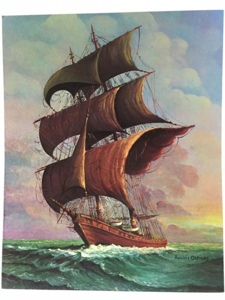 Иллюстрация парусного корабля (53 фото)