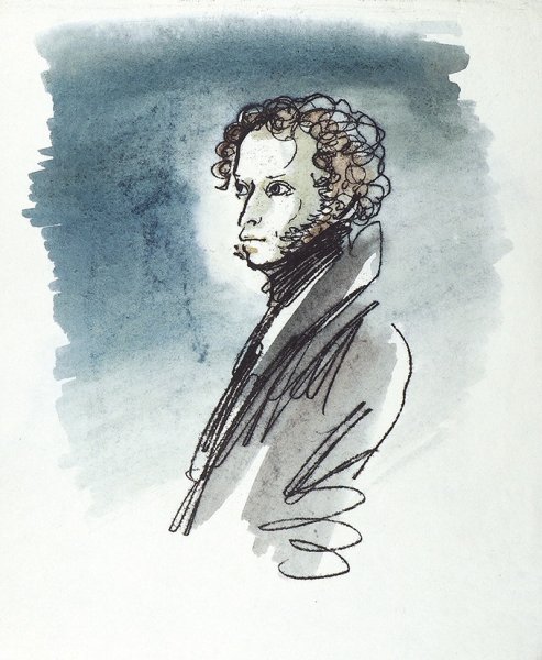Портрет пушкина иллюстрации (52 фото)