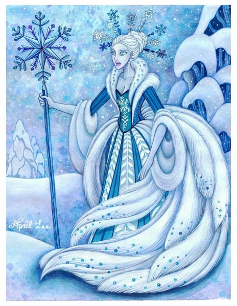 Снежная королева иллюстрация легкая (48 фото)