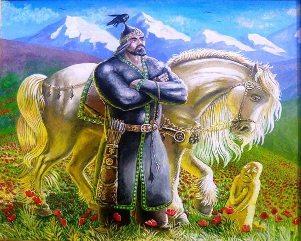 Киргизский богатырь Манас